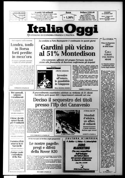 Italia oggi : quotidiano di economia finanza e politica